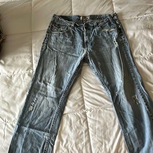 MEK high fashion rock and roll distressed jeans